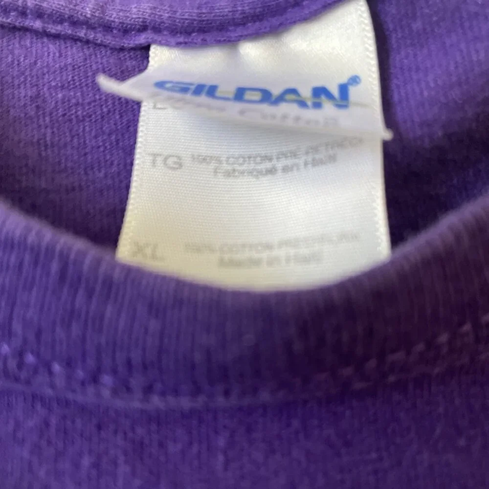 K-State Wildcats Purple T-Shirt Size XL Tailgate 2012 Gildan 100% Cotton - Picture 5 of 7